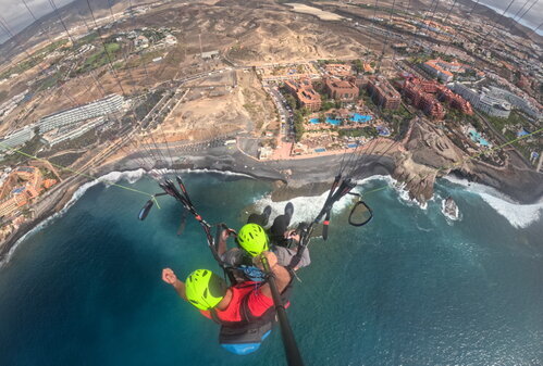 Bahia de la caleta, parapente Adeje